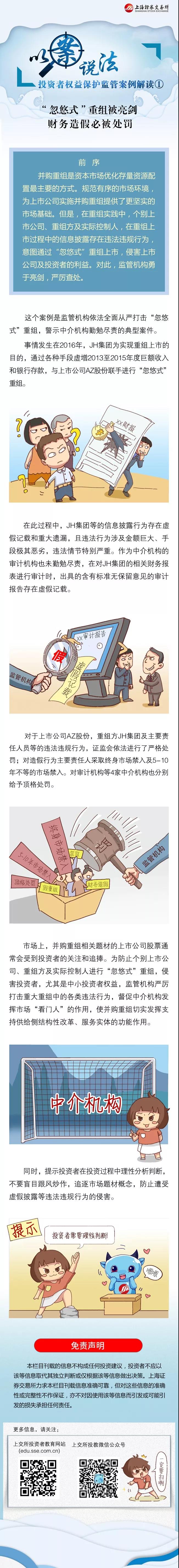 投资者教育 “忽悠式”重组被亮剑 财务造假必被处罚.jpg